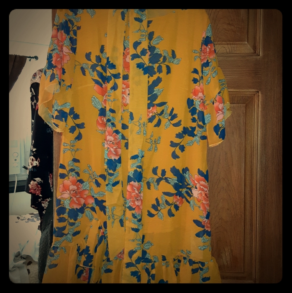 Yellow floral Sun Dress